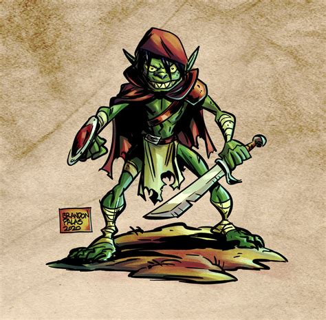 Drawing the Monster Manual #12: Goblin! | Brandon Palas