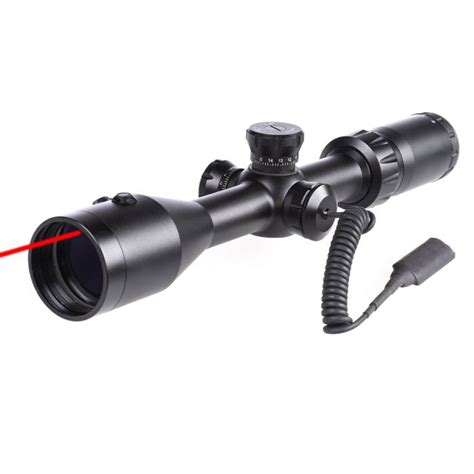 3-9X42 SCOPE MIL-DOT RETICLE RED LASER WITH SWITCH