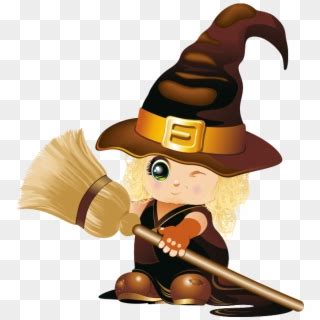 halloween‿ ⁀ - Baby Witch Clipart (#3580229) - PikPng