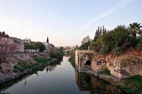 Syria - Hama stock photo. Image of asia, monumental, reflection - 12017020