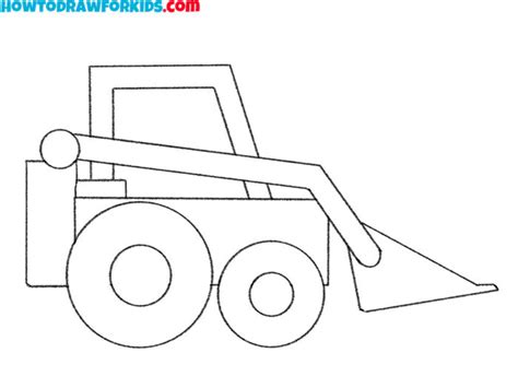 How to Draw a Bulldozer - Easy Drawing Tutorial For Kids