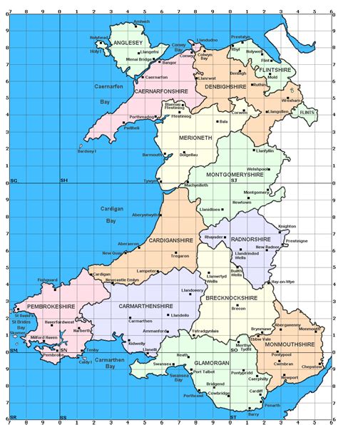 Wales Map - Wales