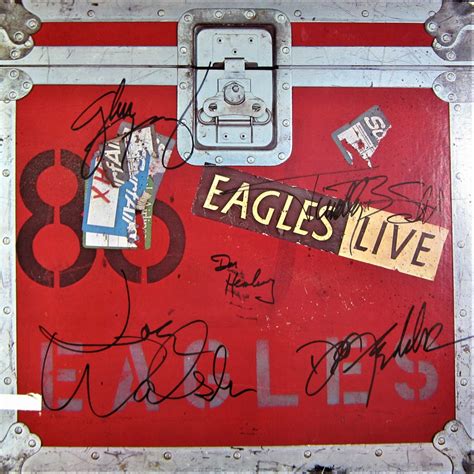 The Eagles Band Eagles Live Autographed Album - Memorabilia Center