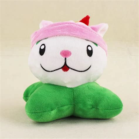 16cm Plants VS Zombies Soft Plush Toy Doll PVZ Cattail Plush Sucker Pendant Stuffed Doll-in ...