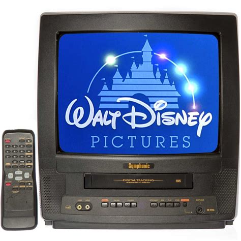 Symphonic 13" TV/VCR Combo + 12 Disney VHS Movies | Tv vcr combo, School gadget, Vhs movie