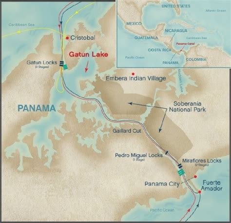 Panama Canal Cruise Map - Share Map