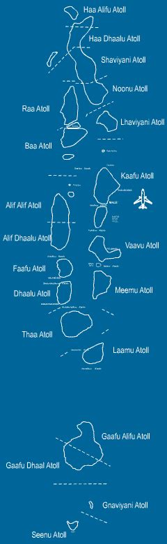 Maldives Atolls with Dhivehi Names