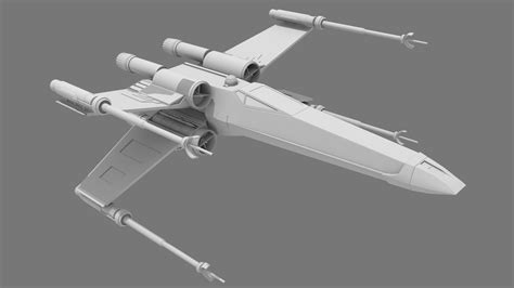 X wing 3d model by jarjarguy on DeviantArt