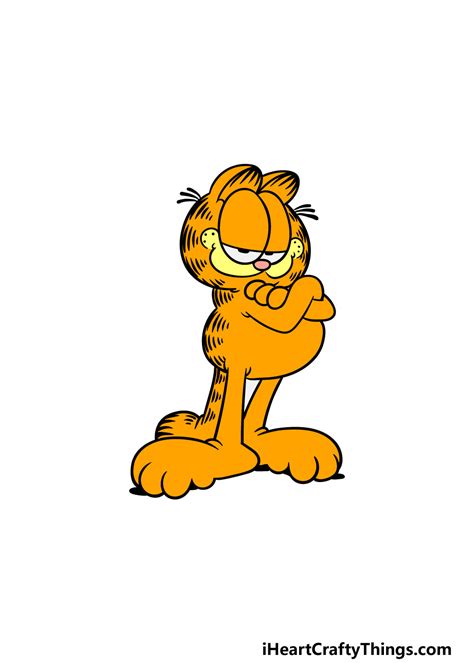 Garfield Drawing - How To Draw Garfield Step By Step