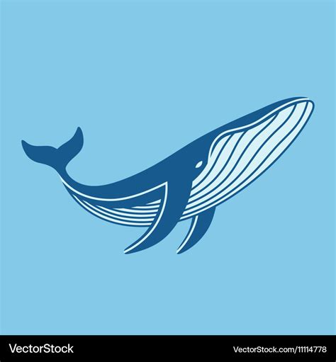 Blue whale icon Royalty Free Vector Image - VectorStock