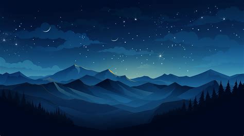 Starry Sky HD Dark Blue Night Wallpaper, HD Minimalist 4K Wallpapers, Images and Background ...