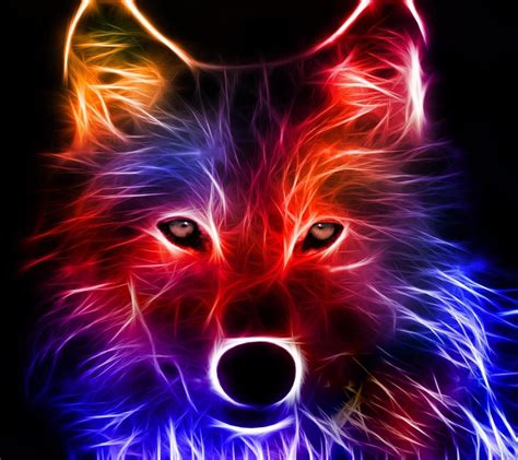 Neon Wolf Wallpaper