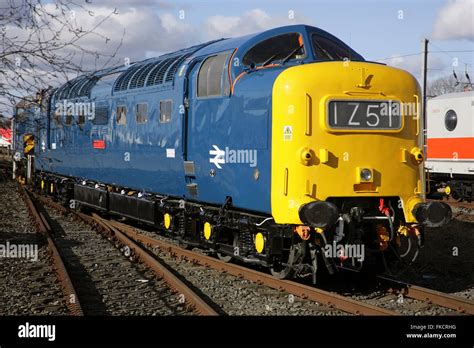 English Electric Class 55 "Deltic" diesel locomotive 55009 "Alycidon Stock Photo - Alamy