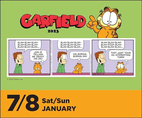 Garfield 2023 Day To Day Calendar - 2023 Printable Calendar