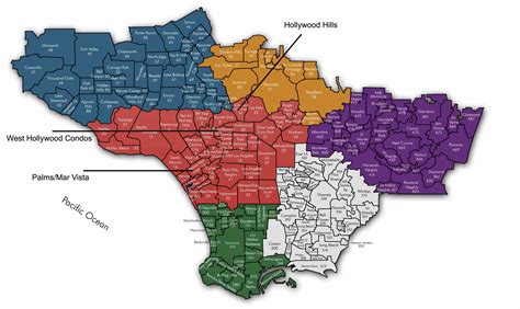 Los Angeles Map Of Neighborhoods