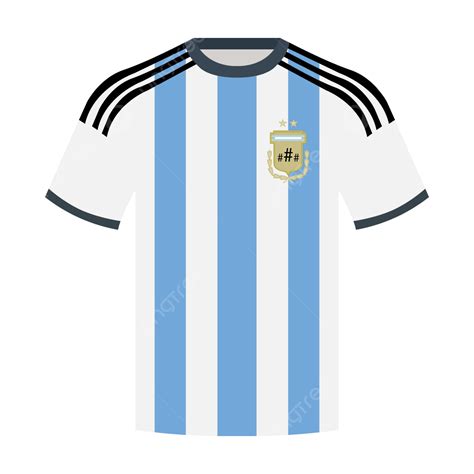 Argentina Soccer Team Home Jersey, Jersey, Argentina, Soccer PNG and Vector with Transparent ...