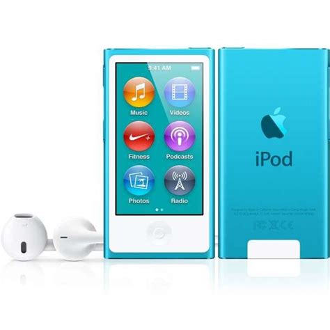 Apple iPod Nano (7th Generation) 16GB 2.5-inch Multi-Touch Display A1446 (Blue) | MD477C/A-A1446 ...