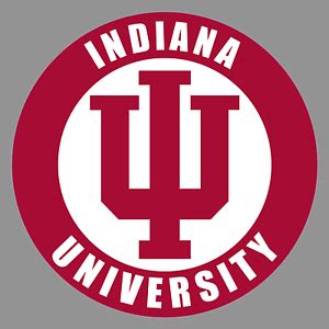 Indiana University Hoosiers Round Logo 6" Vinyl Decal Bumper Sticker NCAA | eBay