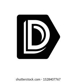 Initial D Logo Vector Template Line Stock Vector (Royalty Free ...