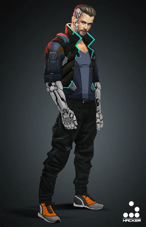 ArtStation - Hacker cyberpunk -wip-