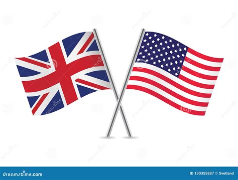 British And American Flags Stock Photo. Image Of Kingdom - 16737266 2A6