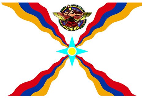 Assyrian Flag with Armenia's Colors by Assyrianic on DeviantArt