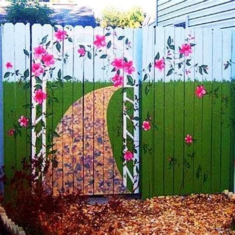 Colorful Painting Ideas for Fences Adding Bright Decorations to Yard Landscaping – Lushome ...