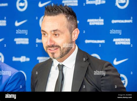 Brighton, 20. 2022. September: Roberto de Zerbi, der neue Manager von ...