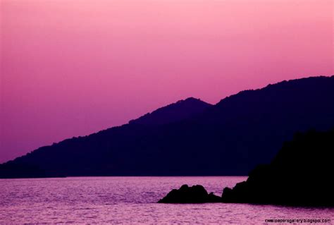 Purple Mountain Sunset | Wallpapers Gallery