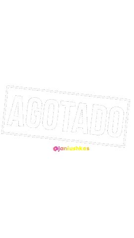 Agotado Sticker by Janiushka's