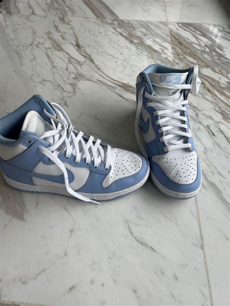 Nike dunk high - baby blue, Women's Fashion, Footwear, Sneakers on Carousell