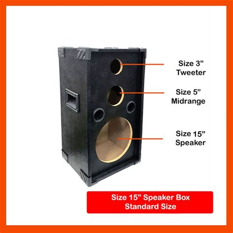 (1PC) Size 15" 3-Way Speaker Box - Particle Board (Speaker Box Only) | Shopee Philippines