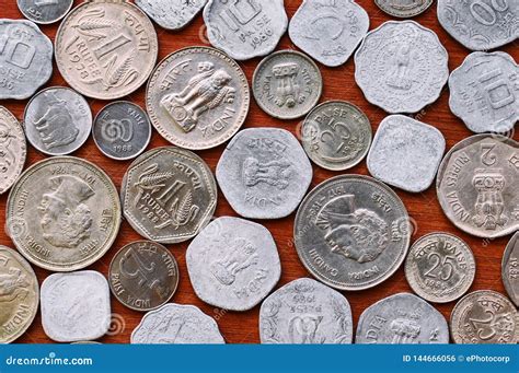 Old Indian Coins Collection Stock Photo - Image of investment, market: 144666056