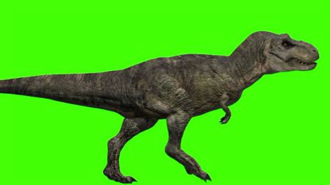 JURASSIC PARK III Tyrannosaurus Velociraptor Green Screen HD T Rex ...