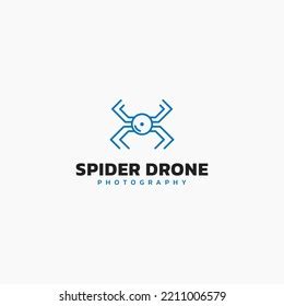 Spider Drone Camera Logo Design Concept Stock Vector (Royalty Free ...