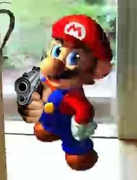 Mario holding gun by SOVIETUNIONXD on DeviantArt