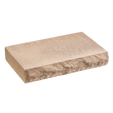 Shop Tan Chiseled Concrete Retaining Wall Cap (Common: 12-in x 2-in; Actual: 12-in x 2-in) at ...