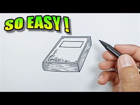 How to draw a book cover | Easy Drawings - YouTube