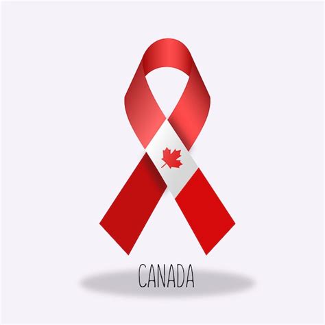 Free Vector | Canada flag ribbon design