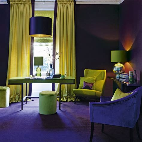 30 Examples of split complementary color scheme in Interiors