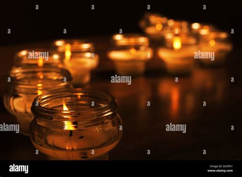 Candles for All Souls Day Stock Photo - Alamy