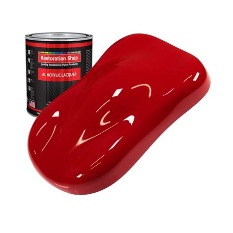 Restoration Shop - Viper Red Acrylic Lacquer Auto Paint - Quart Paint Color Only - Professional ...