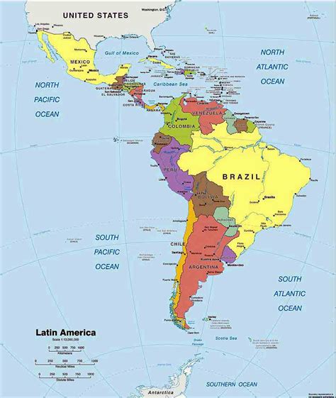 Latin America Map Region City | Map of World Region City