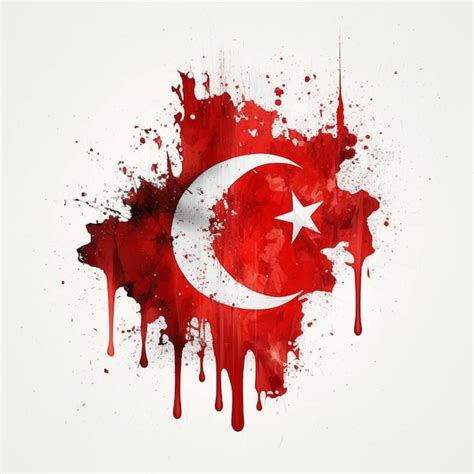 Premium Photo | Creative Digital Art Turkish Flag Turkey