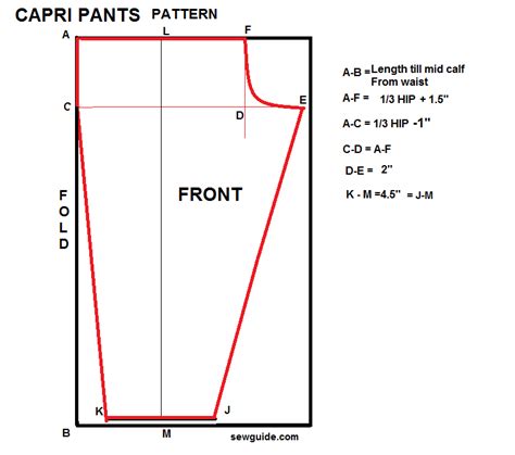 Easy Capri Pants Pattern : Sewing Tutorial - SewGuide