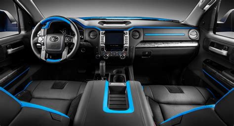 Voodoo Blue Toyota Tundra Gets Custom Interior Courtesy Of Carlex Design | Carscoops