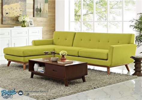 Gambar Sofa Tamu Minimalis Century Modern Model Terbaru | Royal Furniture Jepara