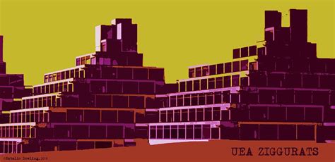 UEA Ziggurats Digital Art by Natalie Dowling - Fine Art America