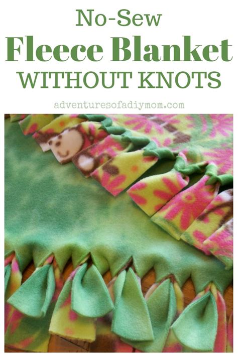 How to Make a No Sew Fleece Blanket Without Knots - Adventures of a DIY Mom