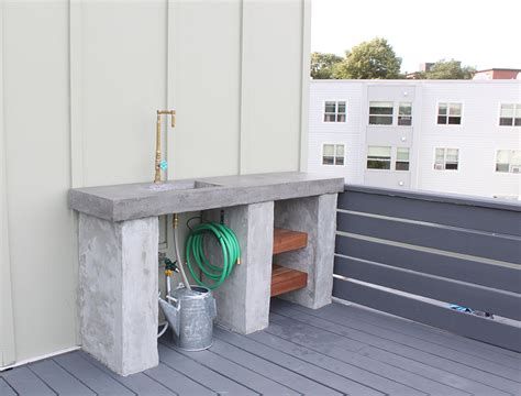 Building An Outdoor Kitchen With Concrete Blocks - Outdoor Lighting Ideas